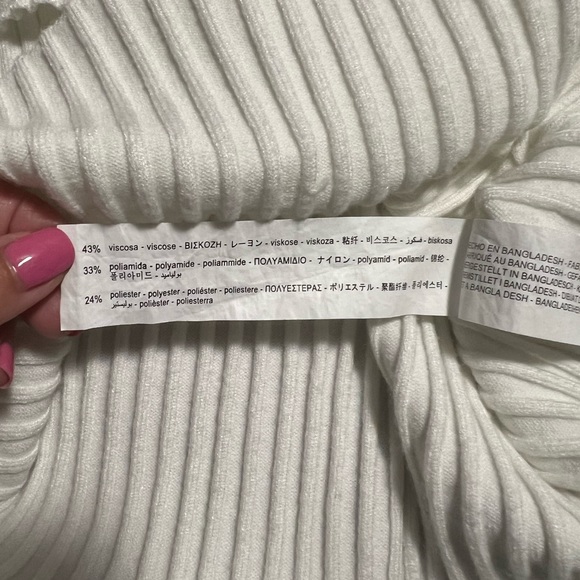 Zara White Long Sleeve Shirt - Picture 5 of 5